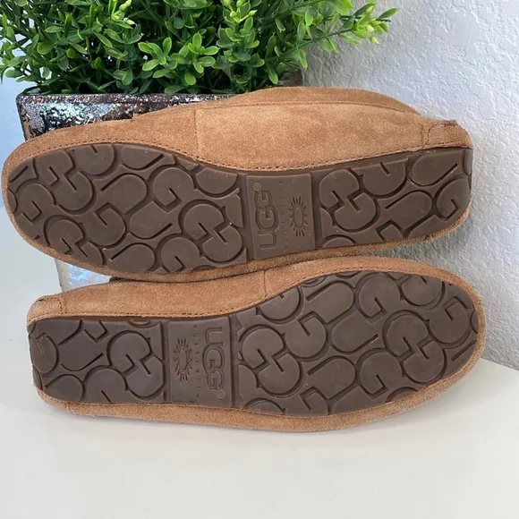 UGG Women's Brown Suede Moccasins - Picture 6 of 11
